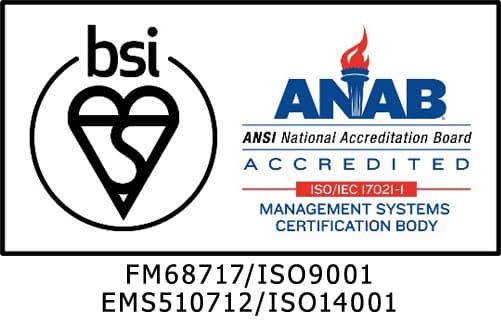 FM68717/ISO9001 EMS510712/ISO14001
